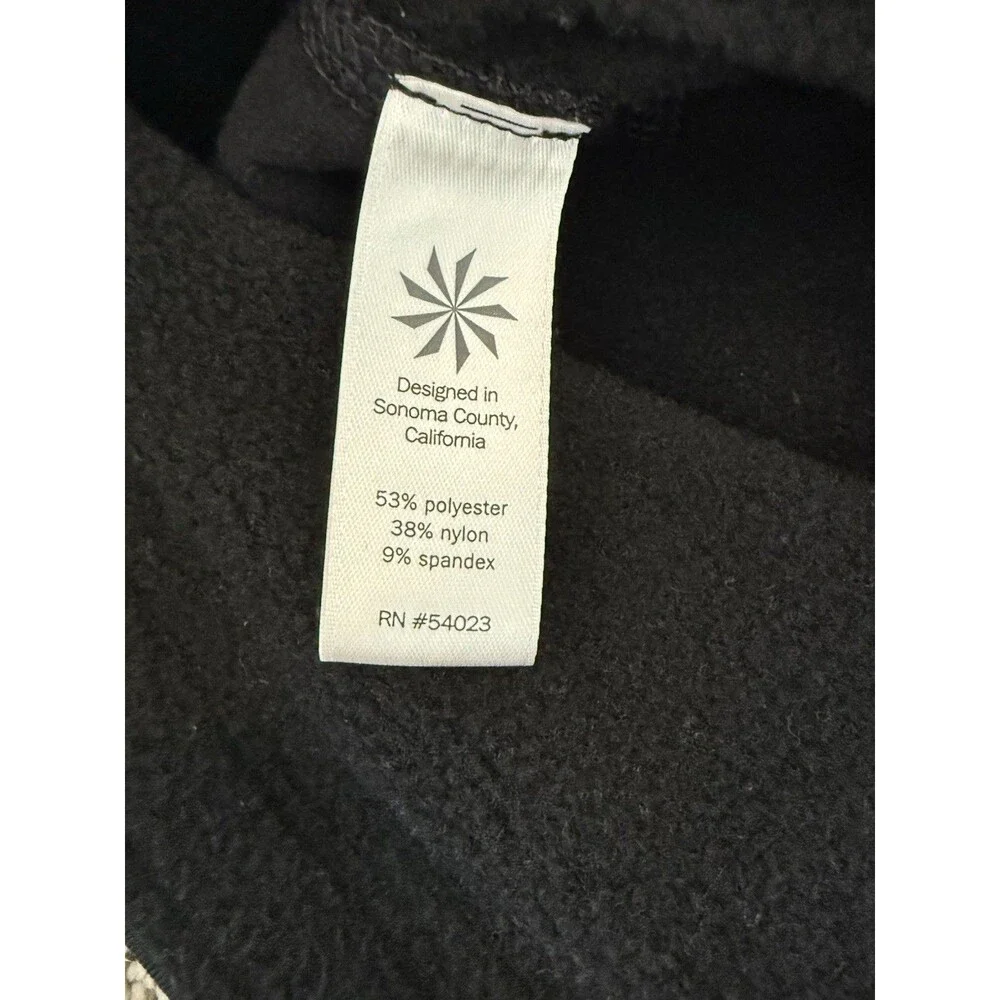Athleta Polartec Powerlift Pants Womens Small Tall Black Fleece Bootcut Zip